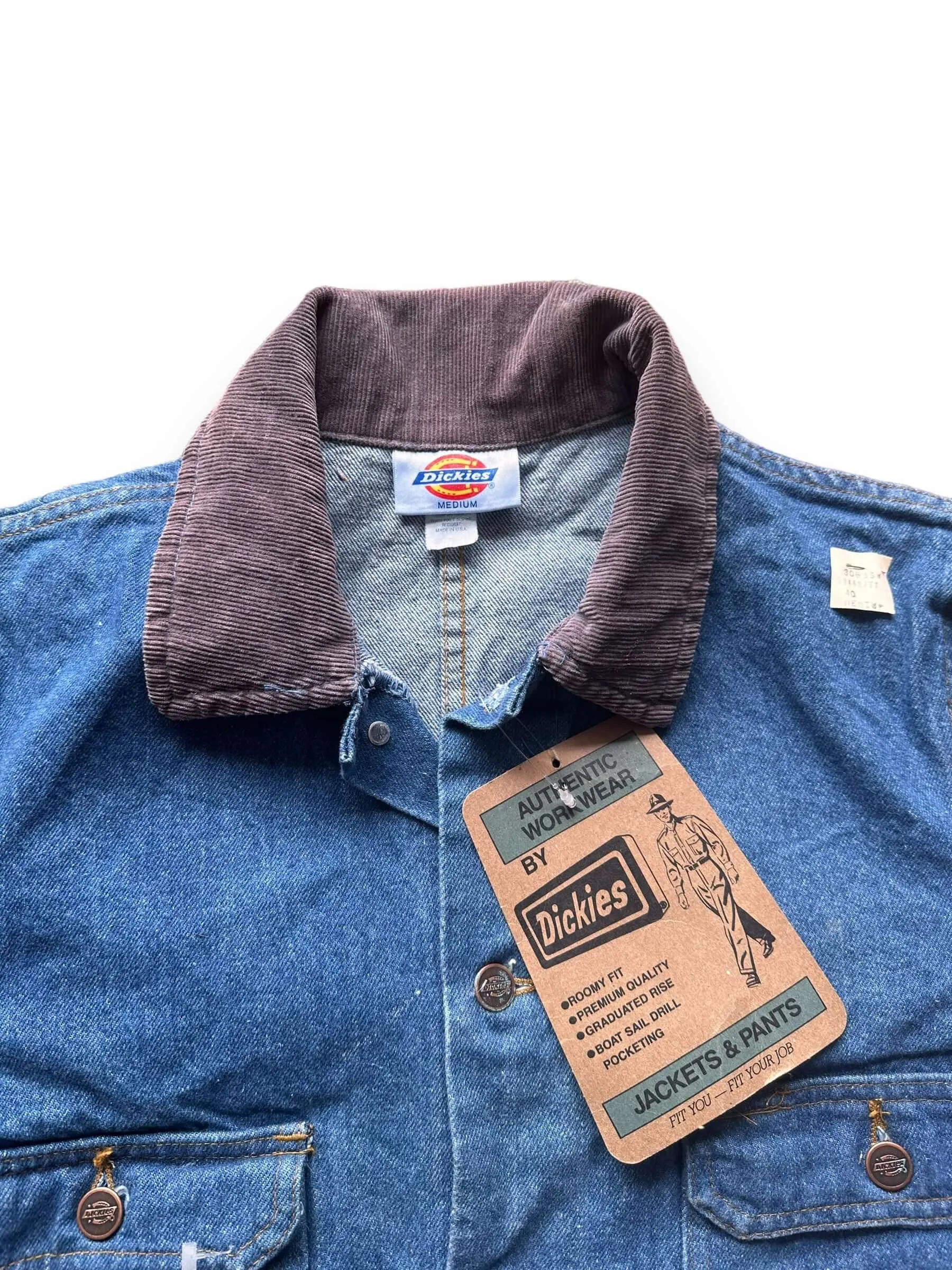Vintage Deadstock Dickies Denim Chore Coat SZ M